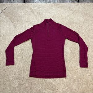 Women’s Smartwool Classic Thermal Merino 1/4 Zip Shirt Size Medium